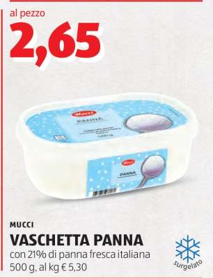 MUCCI VASCHETTA PANNA