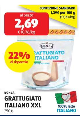 BONLÀ GRATTUGIATO ITALIANO XXL