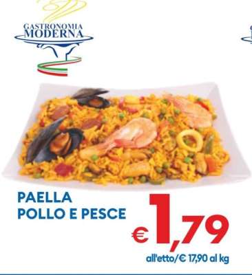 PAELLA POLLO E PESCE
