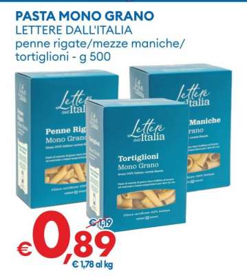 PASTA MONO GRANO