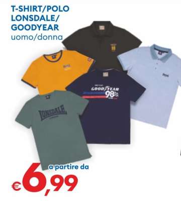 T-SHIRT/POLO LONSDALE/GOODYEAR
