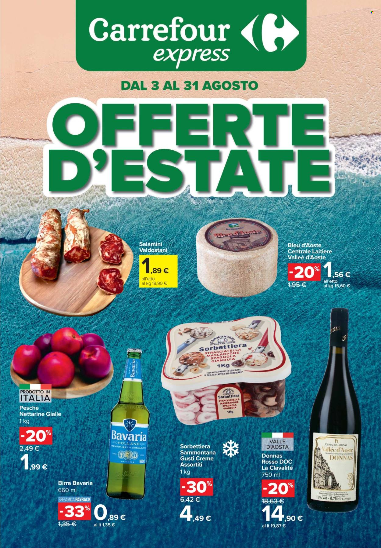 Volantino Carrefour - 3/8/2026 - 31/8/2026. Pagina 1