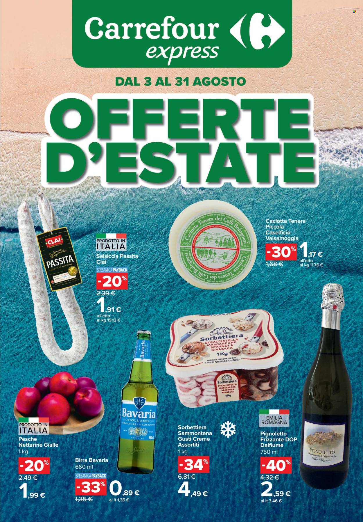 Volantino Carrefour - 3/8/2026 - 31/8/2026. Pagina 1