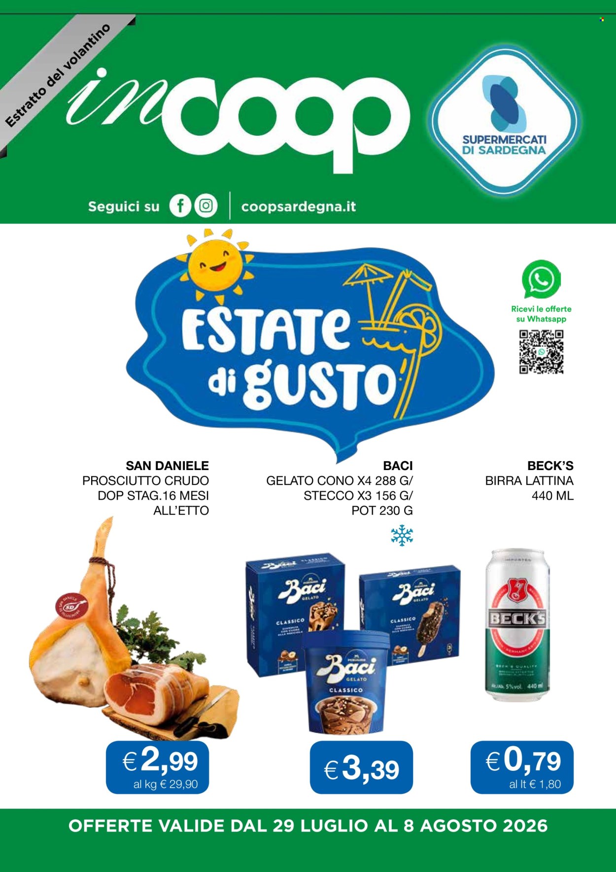Volantino Coop - 29/7/2026 - 8/8/2026. Pagina 1