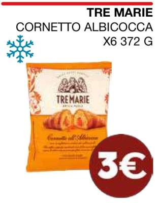TRE MARIE CORNETTO ALBICOCCA