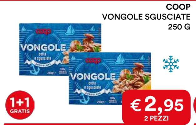 COOP VONGOLE SGUSCIATE 250 G