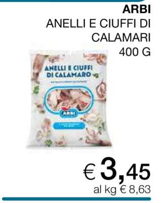 ARBI ANELLI E CIUFFI DI CALAMARI