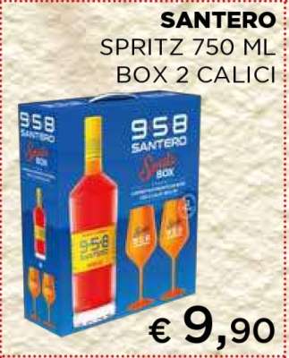 SANTERO SPRITZ 750 ML BOX 2 CALICI