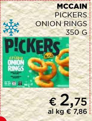 MCCAIN PICKERS ONION RINGS 350 G