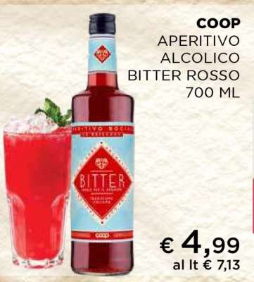 COOP APERITIVO ALCOLICO BITTER ROSSO 700 ML