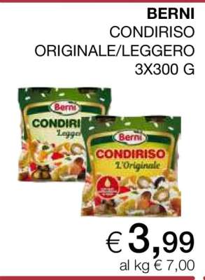 BERNI CONDIRISO ORIGINALE/LEGGERO
