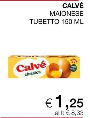 CALVÉ MAIONESE TUBETTO 150 ML