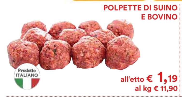 POLPETTE DI SUINO E BOVINO