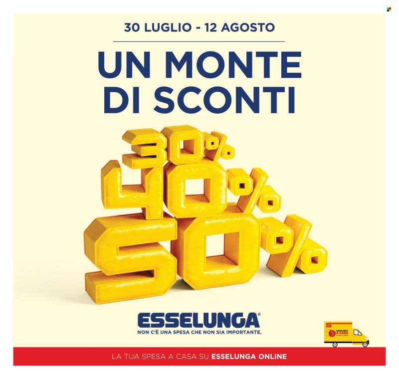 Volantino Esselunga - 30/7/2026 - 12/8/2026.