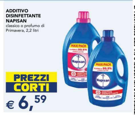 Additivo Disinfettante Napisan