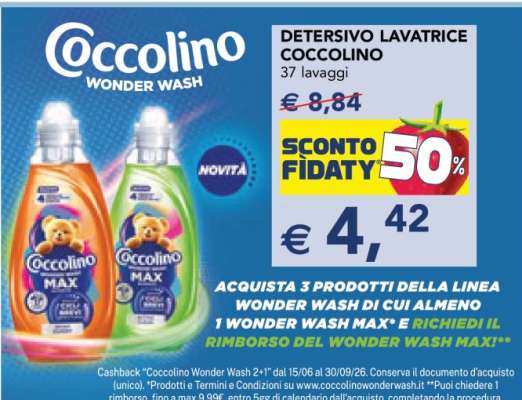 Detersivo Lavatrice Coccolino