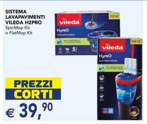 SISTEMA LAVAPAVIMENTI VILEDA H2PRO