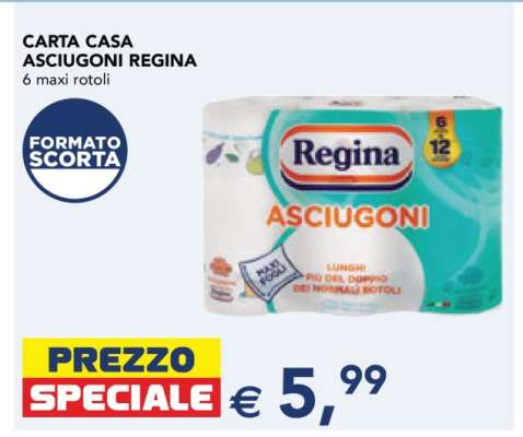 Carta Casa Asciugoni Regina