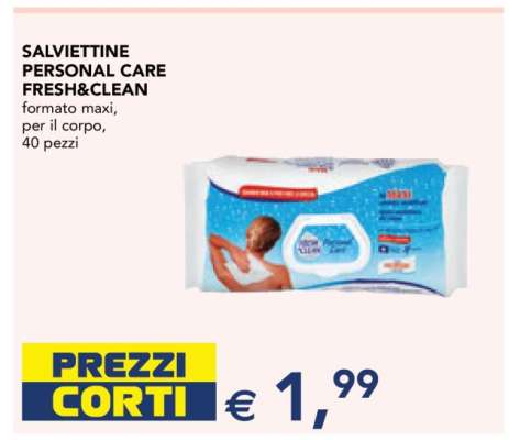 SALVIETTINE PERSONAL CARE FRESH&CLEAN