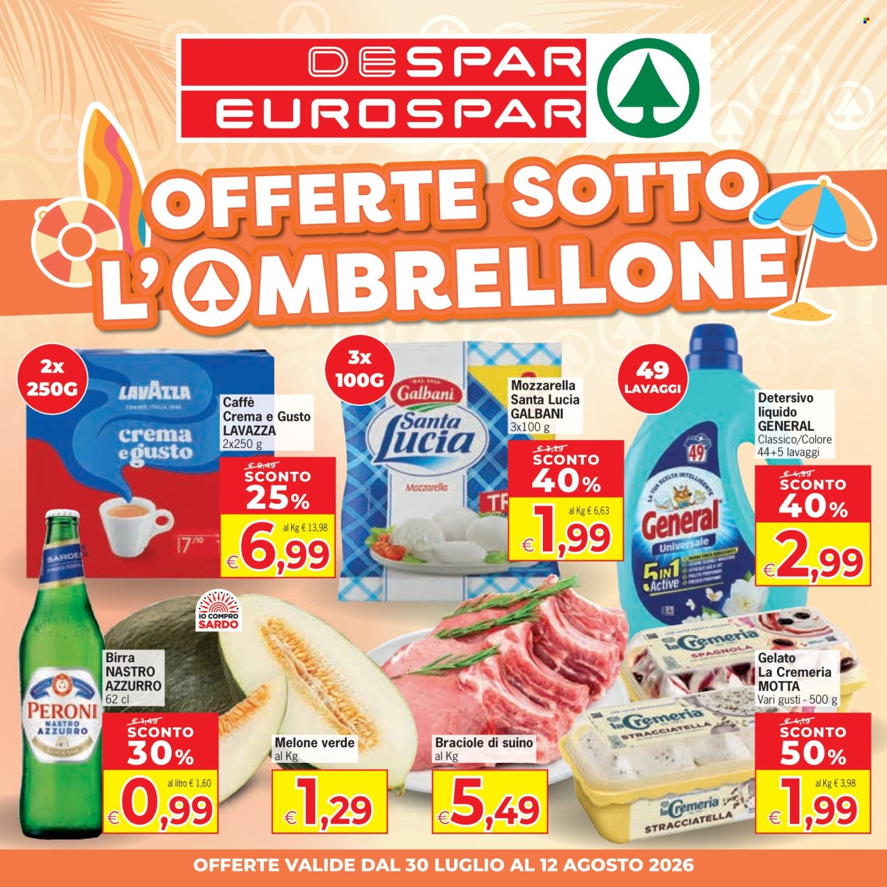 Volantino Eurospar - 30/7/2026 - 12/8/2026. Pagina 1