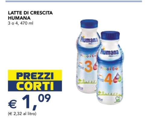 LATTE DI CRESCITA HUMANA