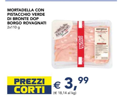 Mortadella con Pistacchio Verde di Bronte DOP Borgo Rovagnati
