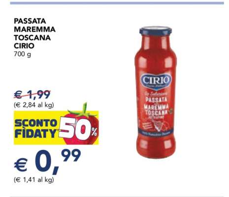 PASSATA MAREMMA TOSCANA CIRIO