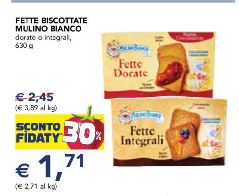 Fette Biscottate Mulino Bianco