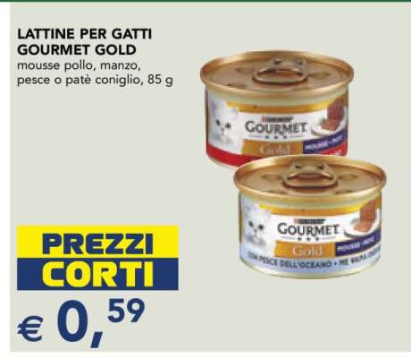 LATTINE PER GATTI GOURMET GOLD