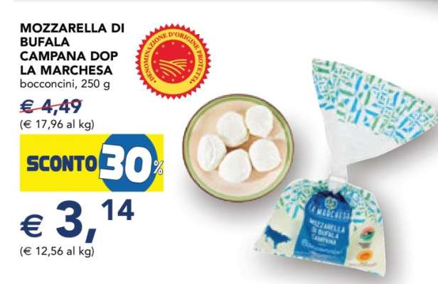 MOZZARELLA DI BUFALA CAMPANA DOP LA MARCHESA