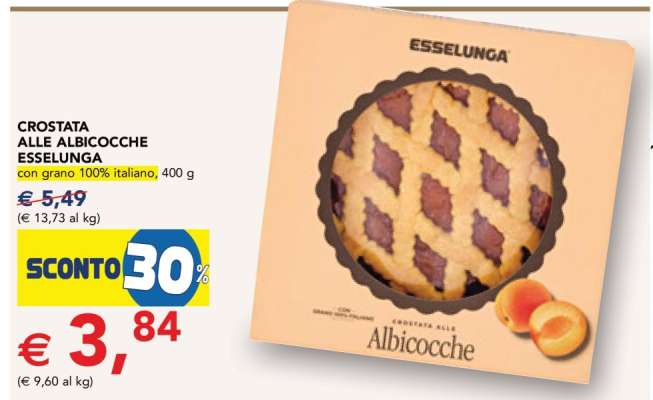 Crostata alle Albicocche Esselunga