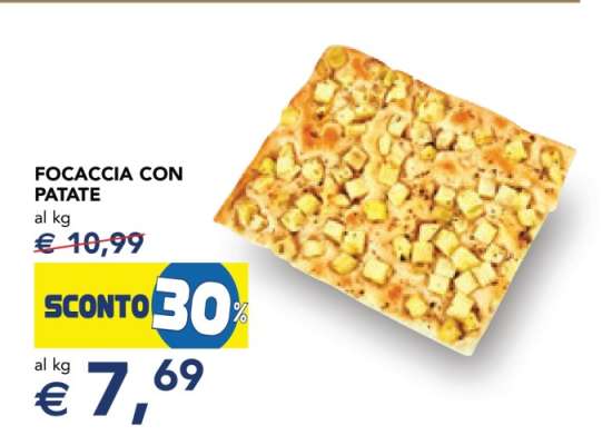 FOCACCIA CON PATATE