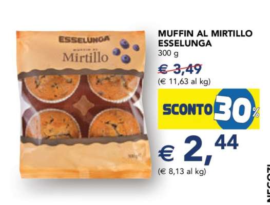 MUFFIN AL MIRTILLO ESSELUNGA