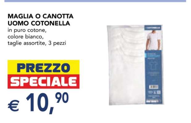 MAGLIA O CANOTTA UOMO COTONELLA