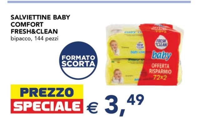 SALVIETTINE BABY COMFORT FRESH & CLEAN