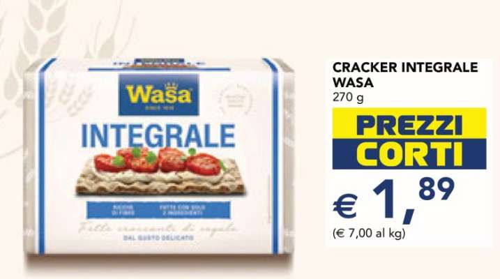 CRACKER INTEGRALE WASA