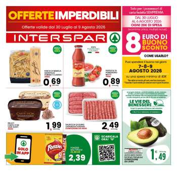 Volantino Interspar - 30/7/2026 - 9/8/2026.