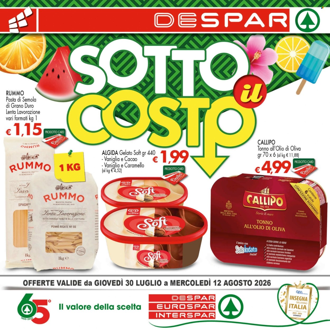 Volantino Interspar - 30/7/2026 - 12/8/2026. Pagina 1