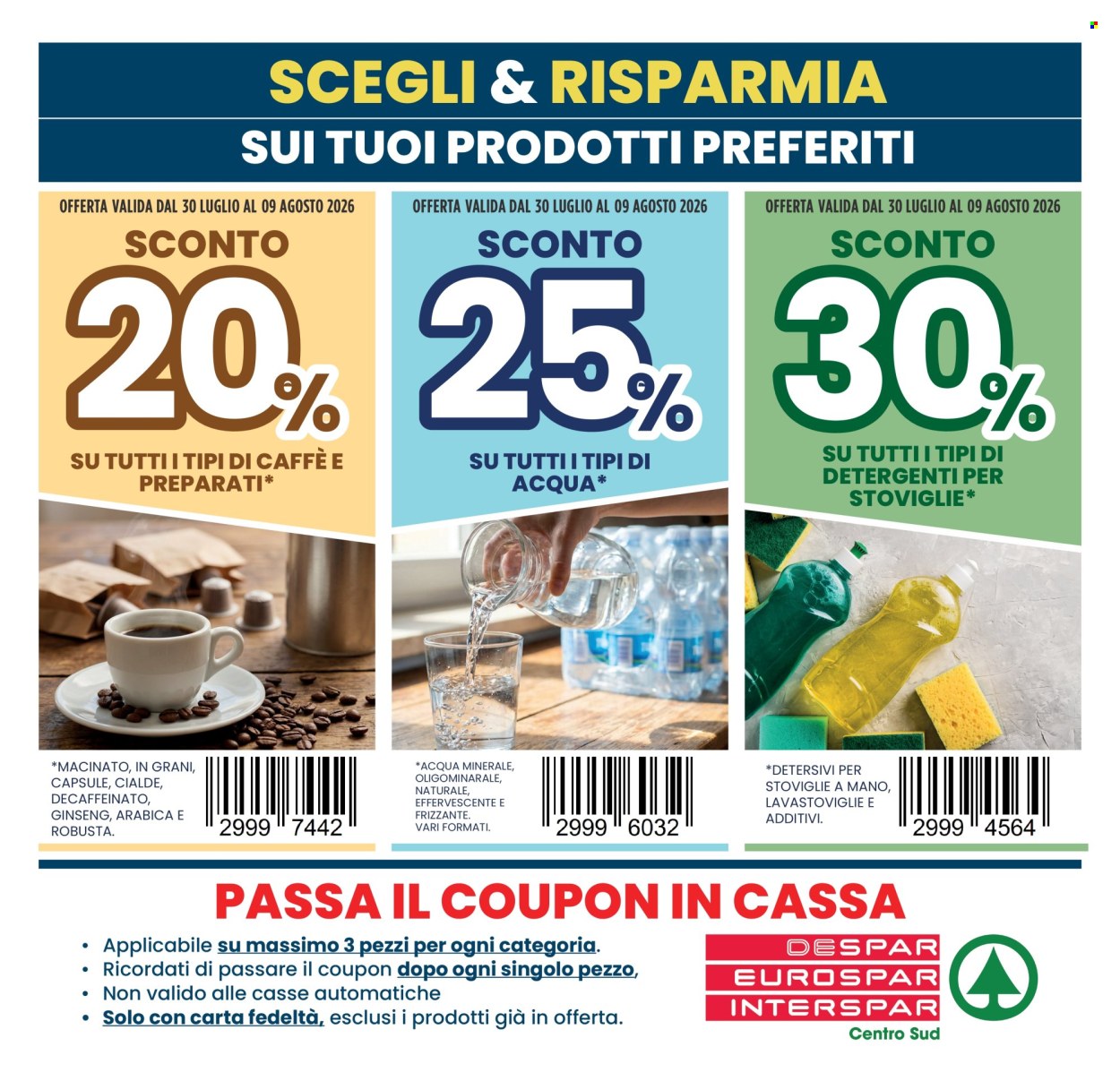Volantino Eurospar - 30/7/2026 - 9/8/2026. Pagina 1