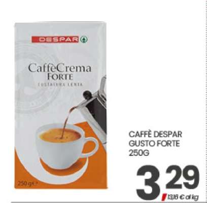 CAFFÈ DESPAR GUSTO FORTE 250G