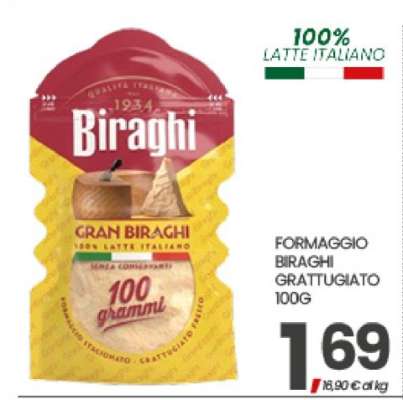FORMAGGIO BIRAGHI GRATTUGIATO 100G