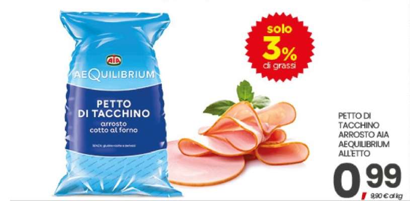 PETTO DI TACCHINO ARROSTO AIA AEQUILIBRIUM ALLETTO
