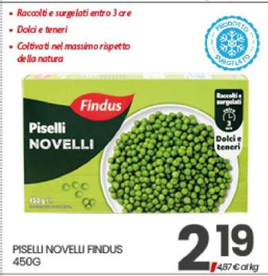Piselli Novelli Findus