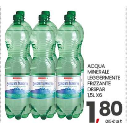 ACQUA MINERALE LEGGERMENTE FRIZZANTE DESPAR