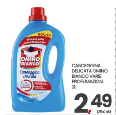 CANDEGGINA DELICATA OMINO BIANCO VARIE PROFUMAZIONI