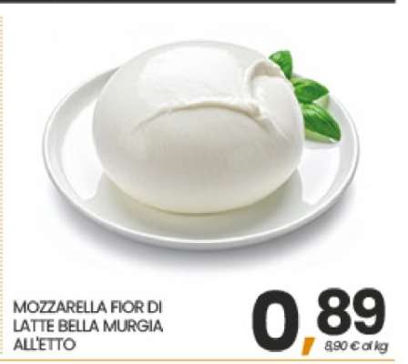 MOZZARELLA FIOR DI LATTE BELLA MURGIA ALL'ETTO