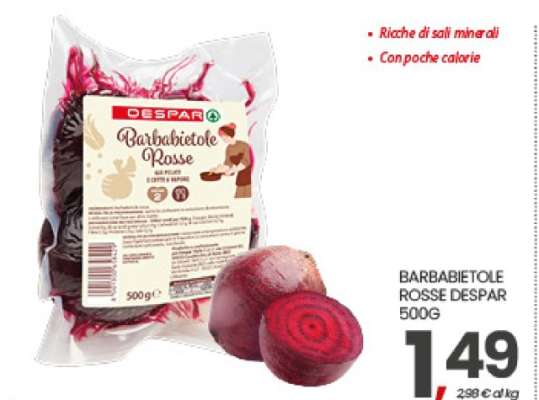 BARBABIETOLE ROSSE DESPAR 500G