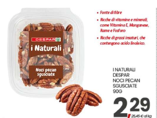 I NATURALI DESPAR NOCI PECAN SGUSCIATE