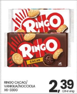 RINGO CACAO/ VANIGLIA/NOCCIOLA