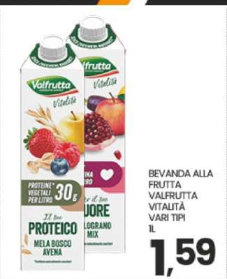 BEVANDA ALLA FRUTTA VALFRUTTA VITALITÀ
